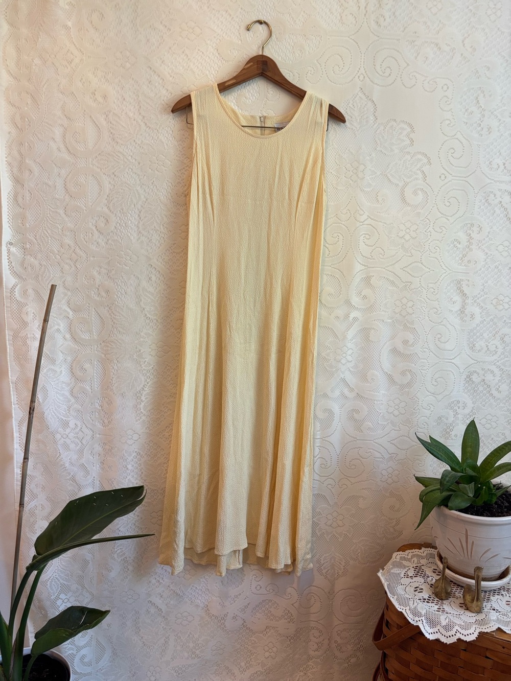 Sleeveless Cream Maxi Dress - Casual Flowy Summer Dress